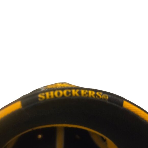 Wichita State Shockers Black Yellow Adjustable Baseball Cap WSU USED - Picture 9 of 16